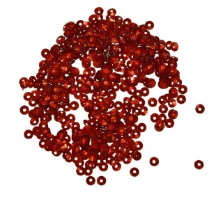 Red Bowl Centre Hole Plastic Sequins(Wholesale)