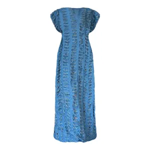 Rugged Edge Denim Kaftan Dress