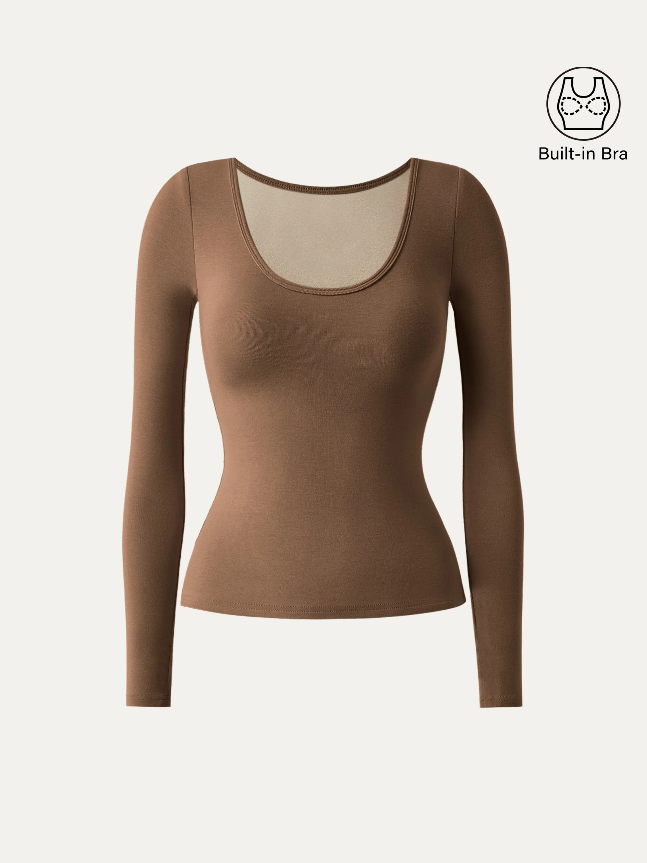 Scoop Neck Long Sleeve New Airy Brami