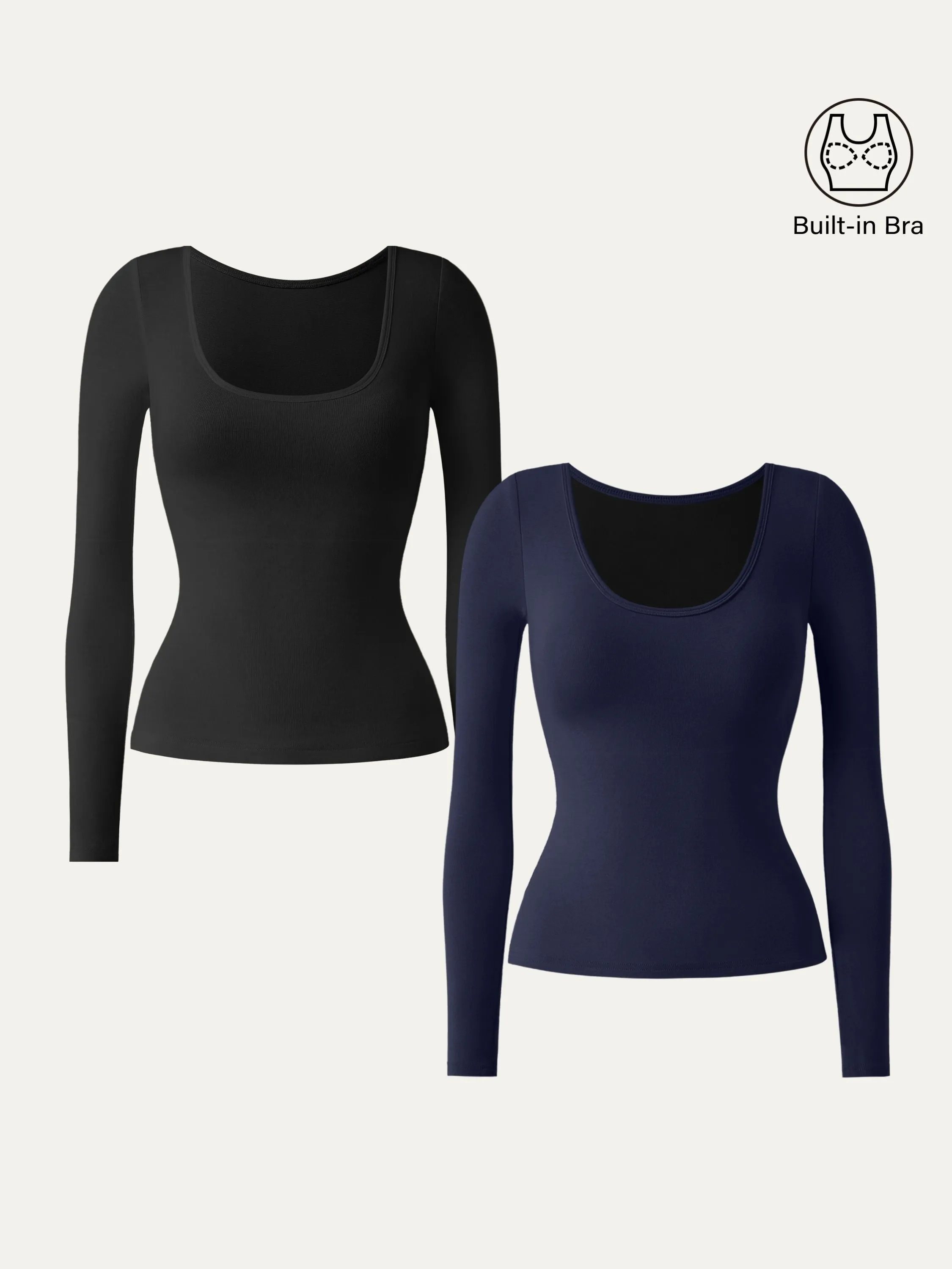 Scoop Neck Long Sleeve New Airy Brami