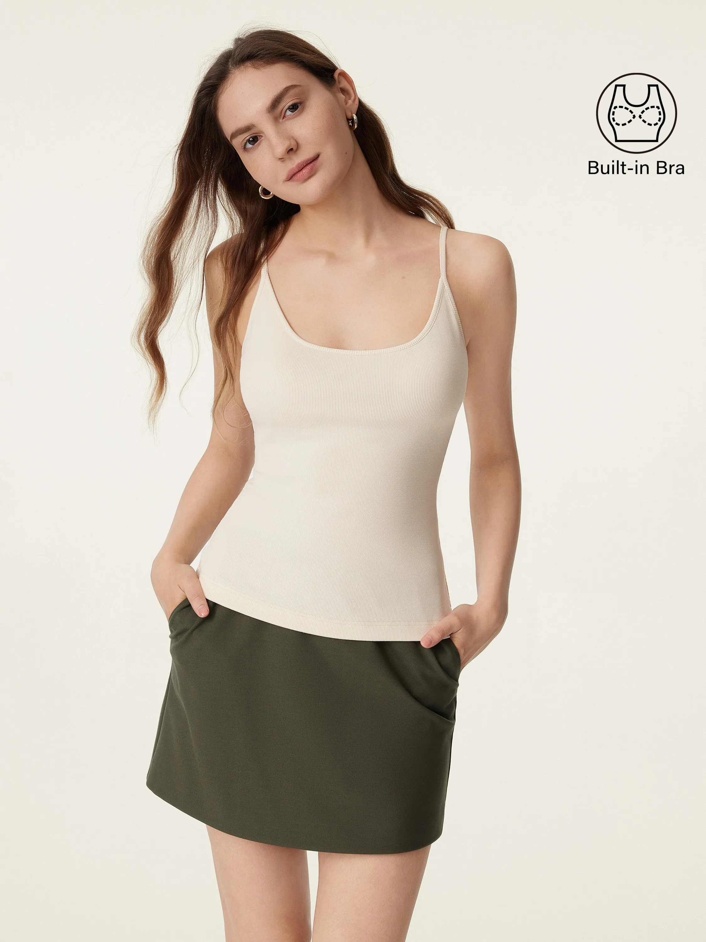 Scoop Neck Spaghetti New Airy Brami Tank