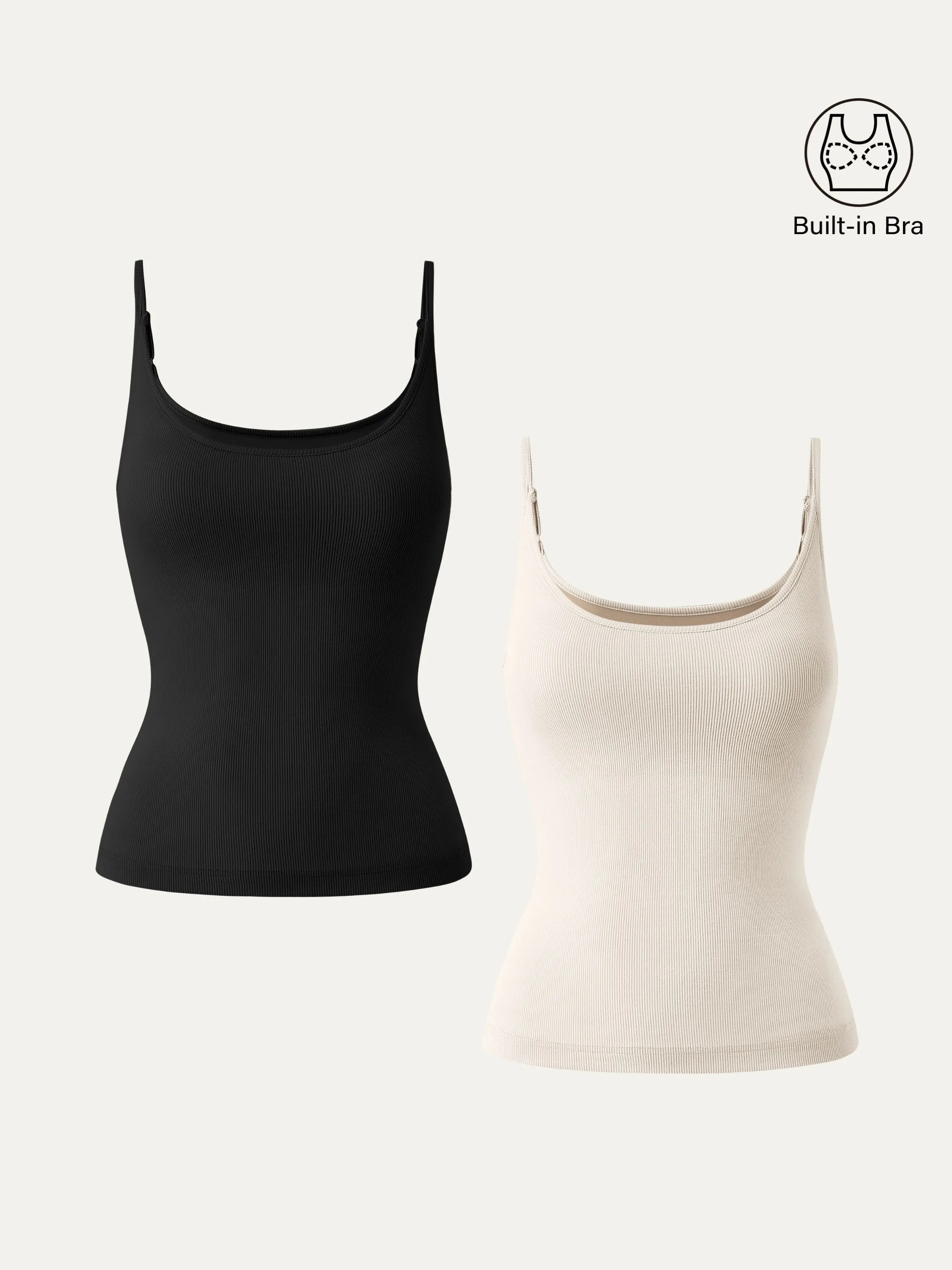 Scoop Neck Spaghetti New Airy Brami Tank