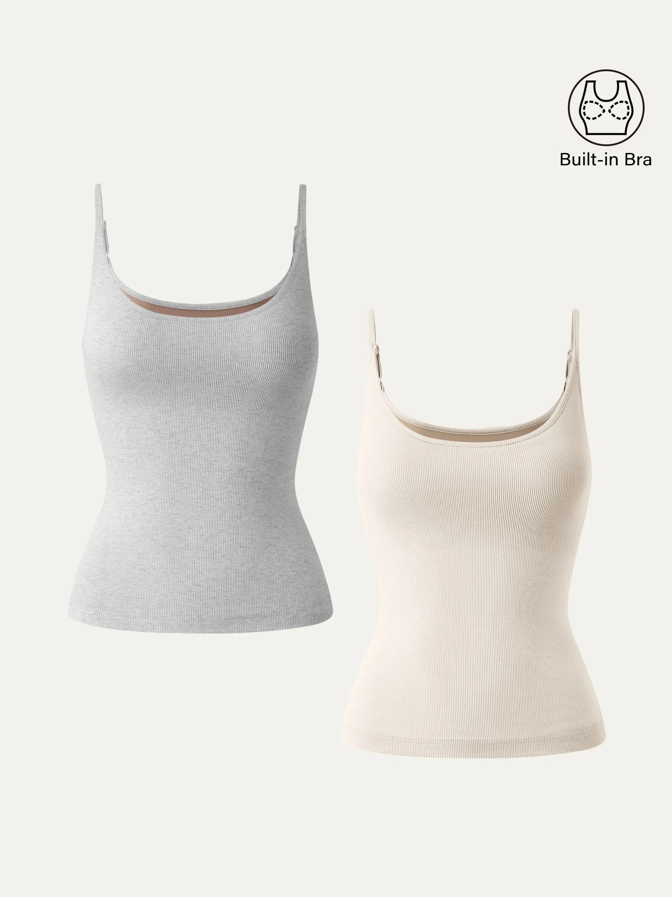 Scoop Neck Spaghetti New Airy Brami Tank
