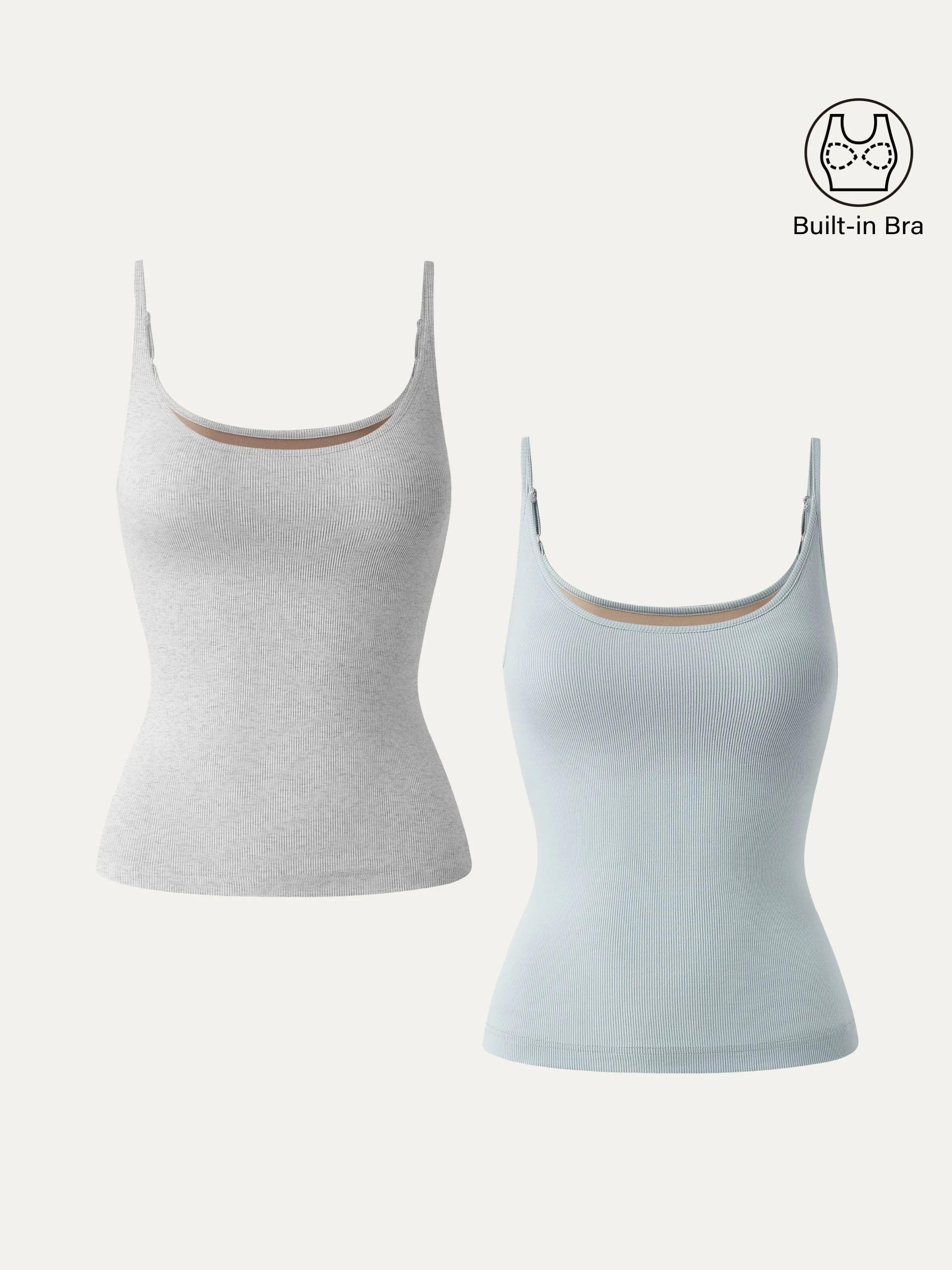 Scoop Neck Spaghetti New Airy Brami Tank