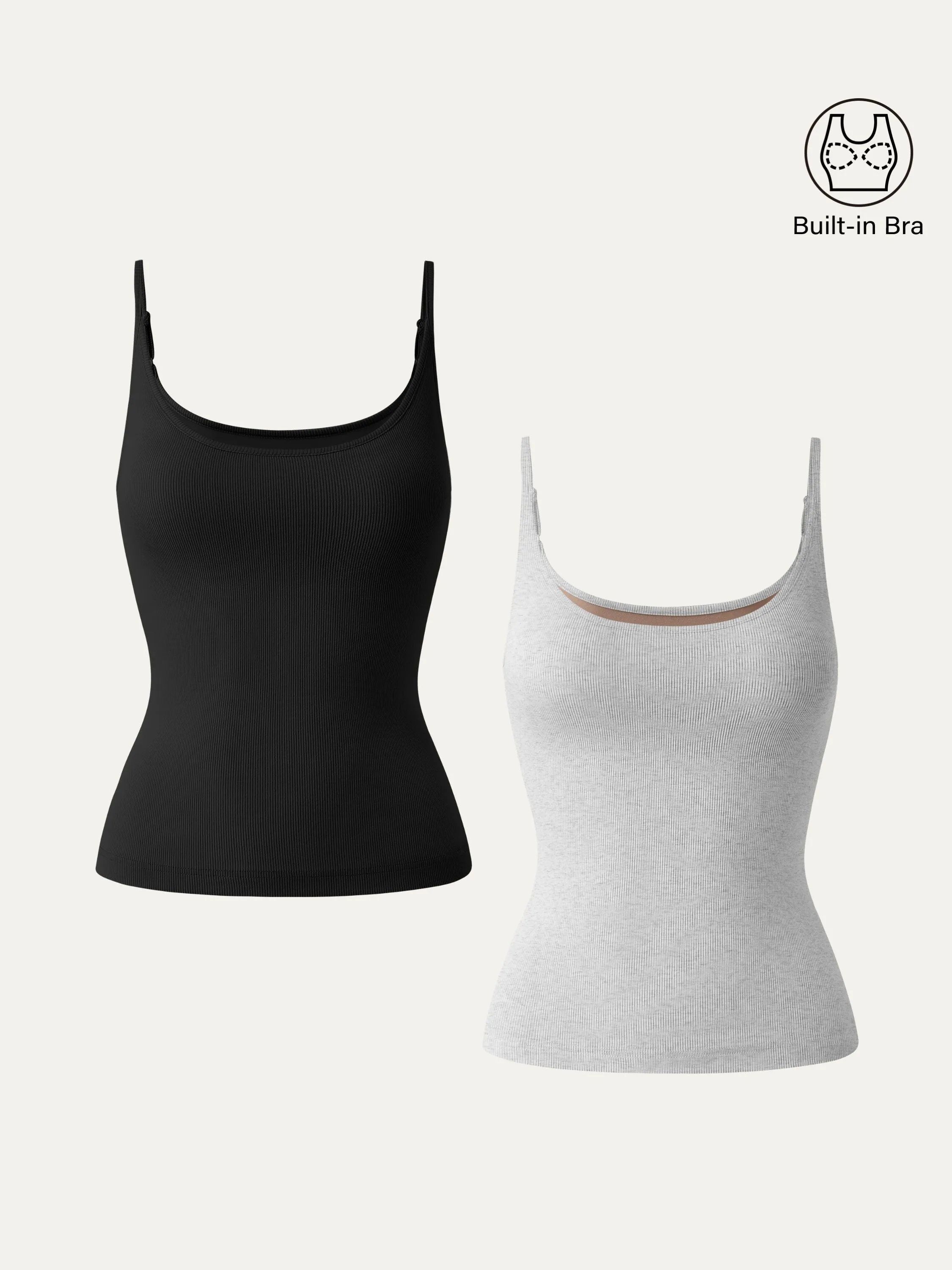 Scoop Neck Spaghetti New Airy Brami Tank