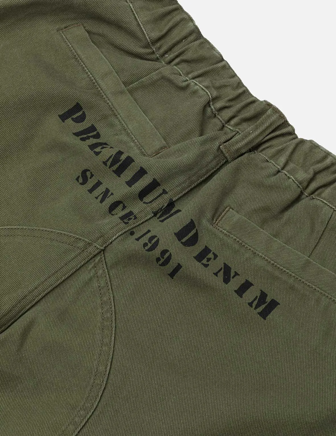 Seagull Appliqué Embroidery Wide-leg Woven Jogger