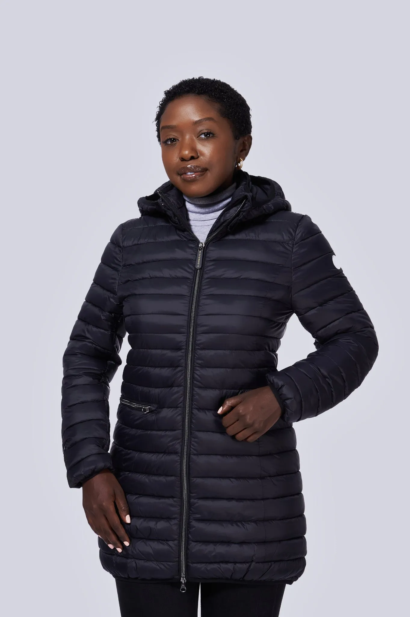Shannon Vegan Down Coat | Black