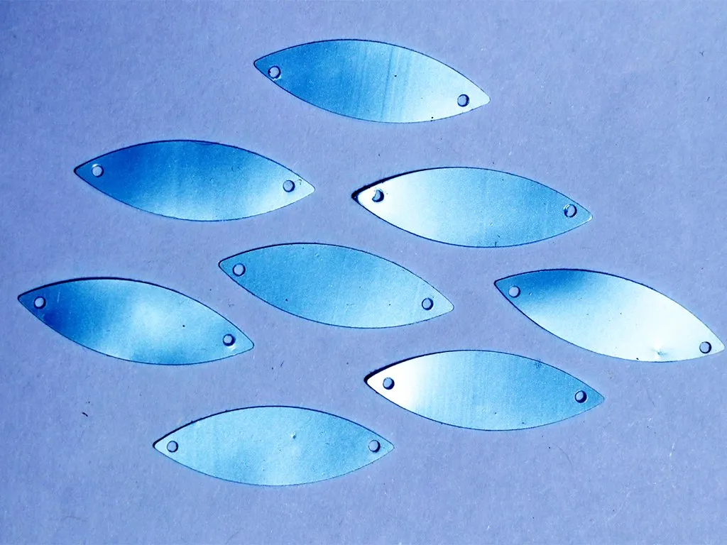 Silver Two Hole Eye Plastic Sequins(Wholesale)