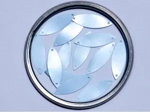 Silver Two Hole Eye Plastic Sequins(Wholesale)
