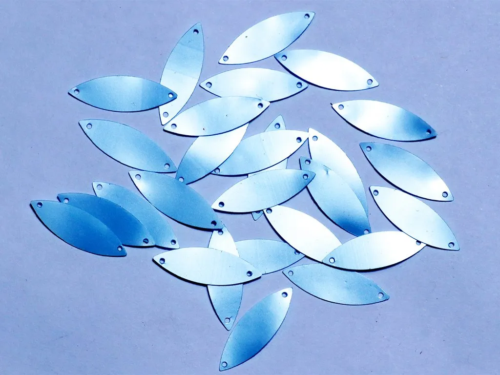 Silver Two Hole Eye Plastic Sequins(Wholesale)