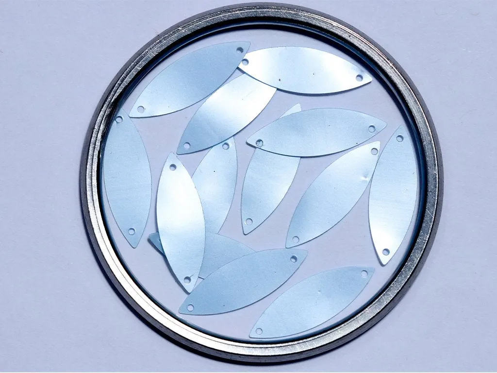 Silver Two Hole Eye Plastic Sequins(Wholesale)