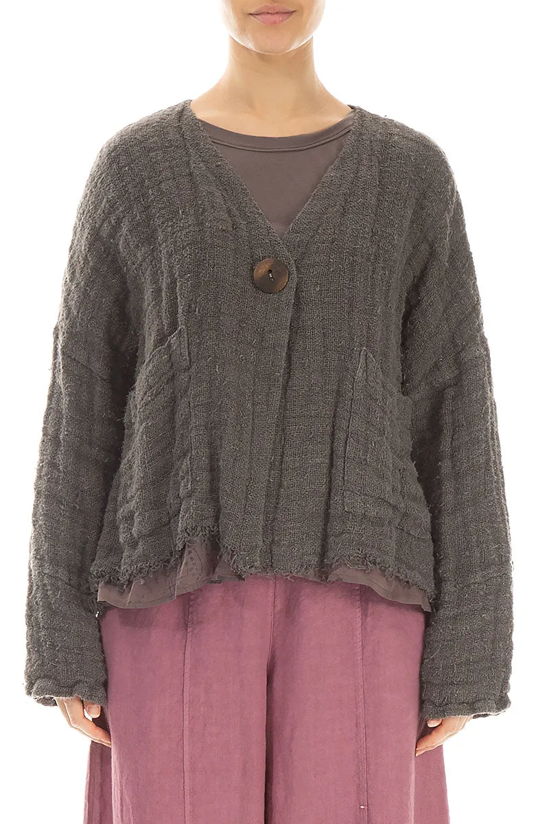 Truffle Lined Handwoven Linen Jacket