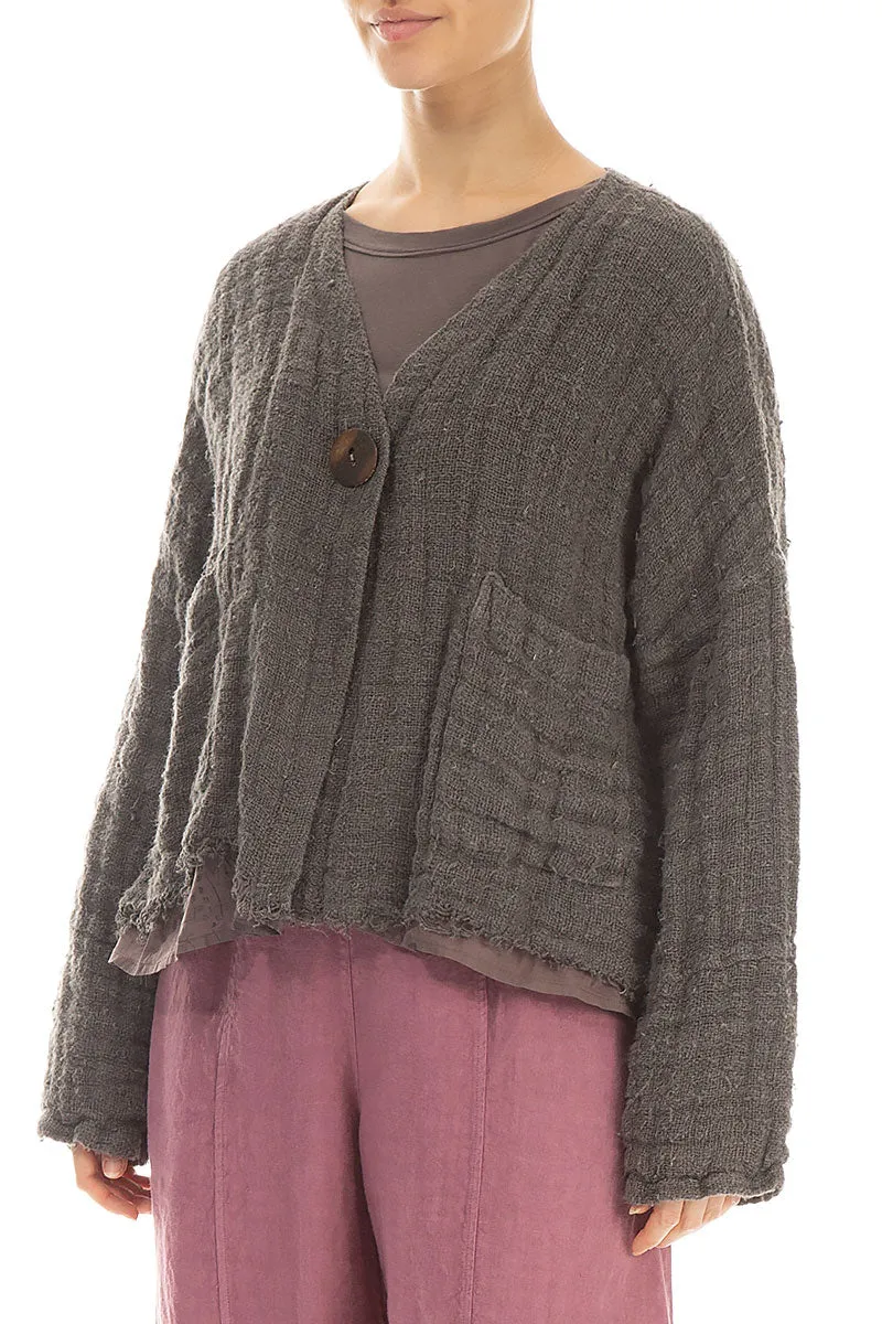 Truffle Lined Handwoven Linen Jacket
