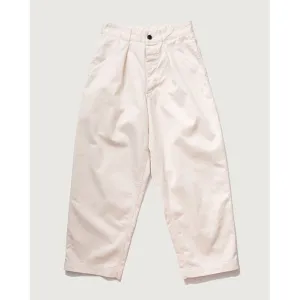 Tuck Wide Pants, Ecru