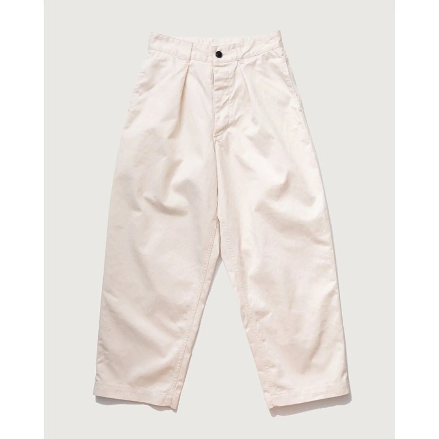 Tuck Wide Pants, Ecru