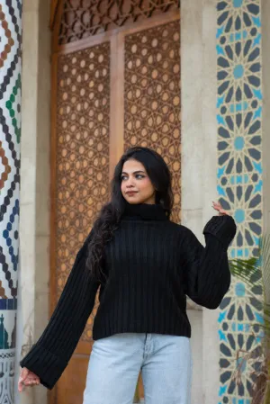 Waisted Knitted Pullover