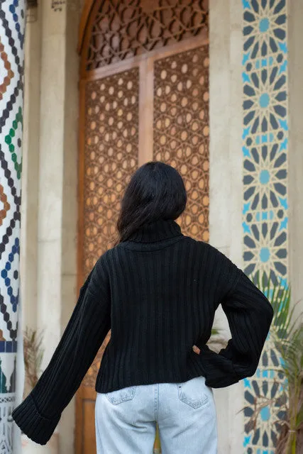 Waisted Knitted Pullover