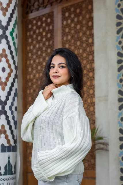 Waisted Knitted Pullover