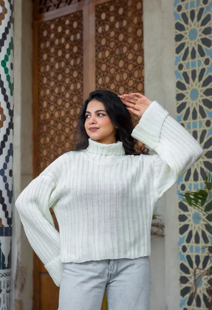 Waisted Knitted Pullover