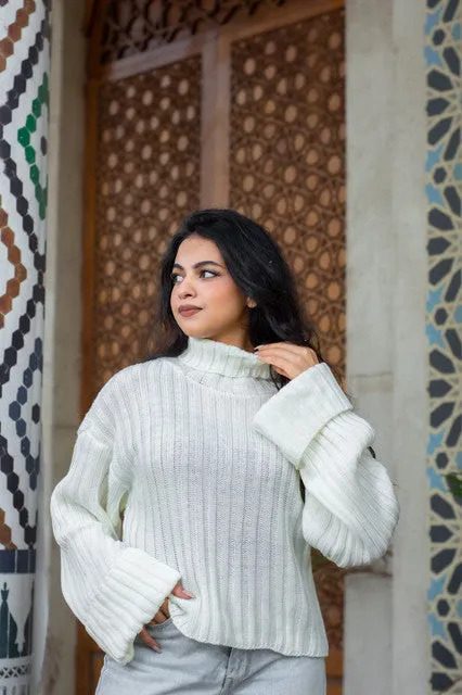 Waisted Knitted Pullover