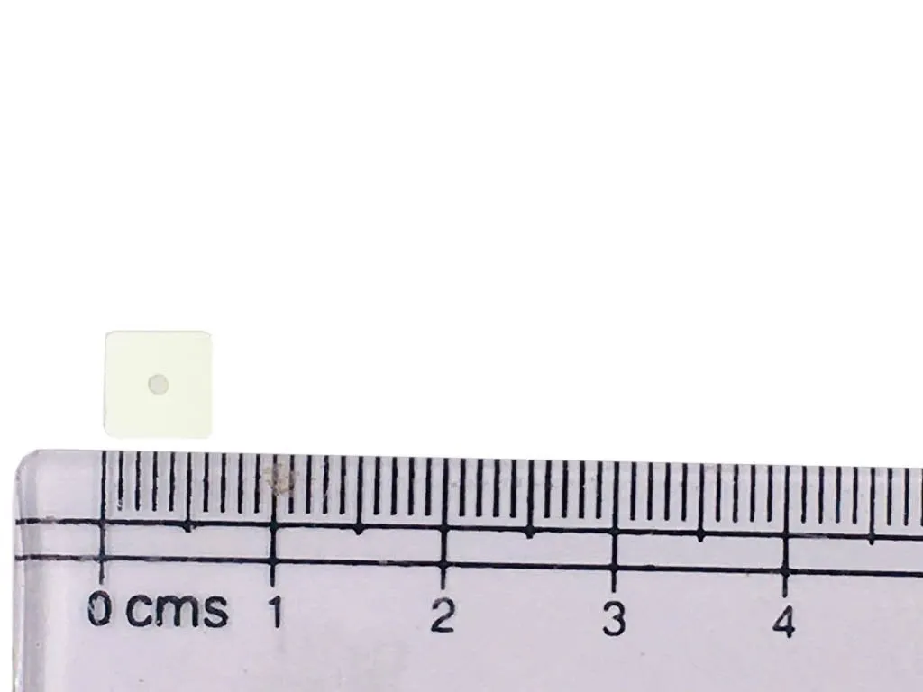 White Transparent Square 1 Hole Plastic Sequins(Wholesale)