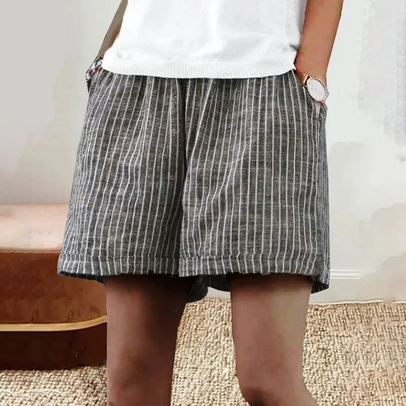 Willow™┃Airy Lorraine striped short