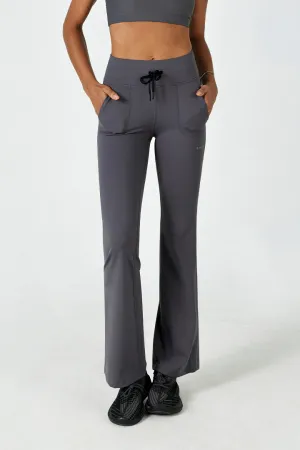Women's Flare Legging-Charcoal Grey