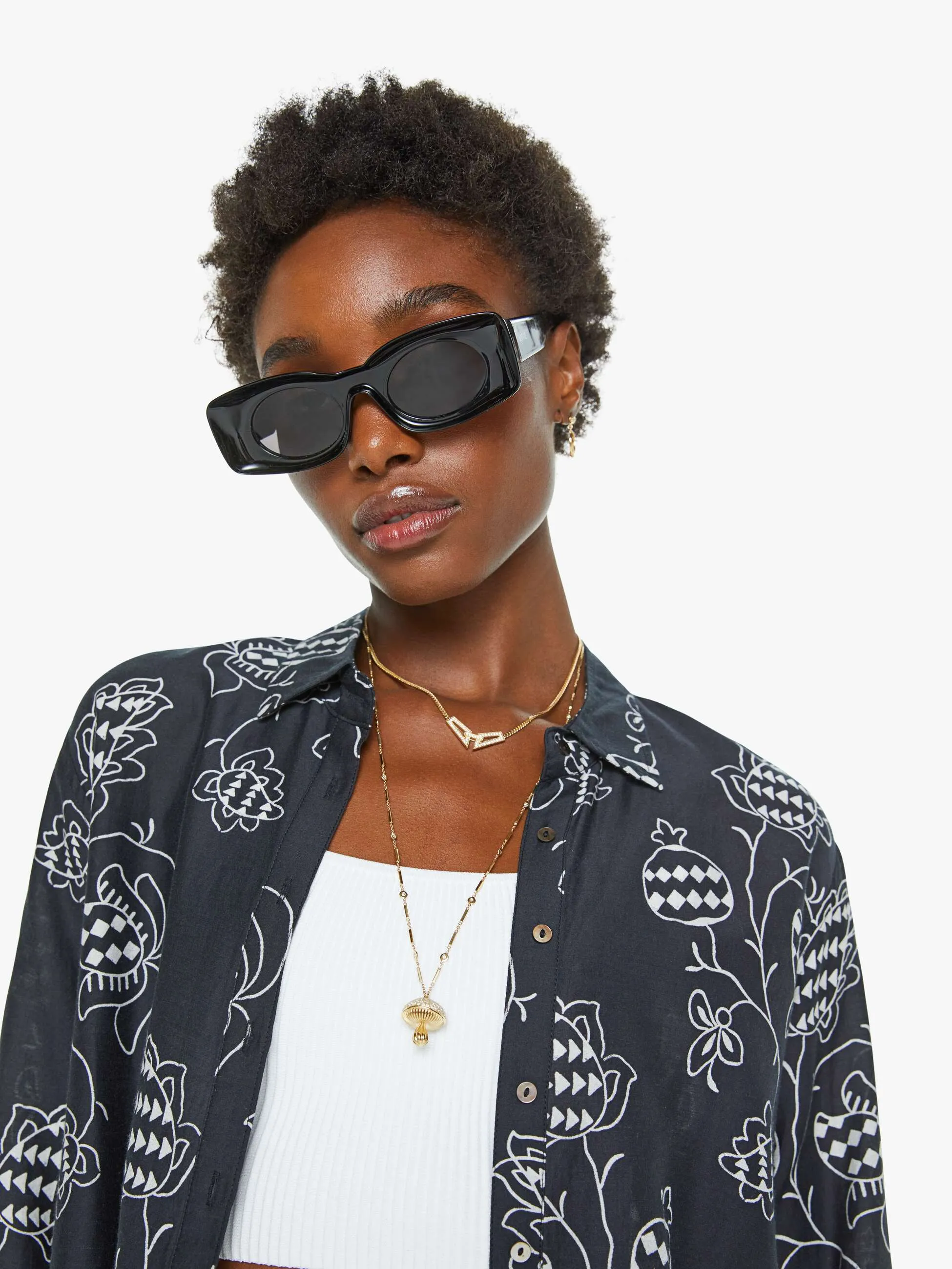 XiRENA Beau Shirt - Black Pom